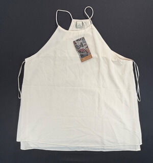 Paper Crane High Neck Sleeveless Shirt / Tank in Cream White (Women's L)